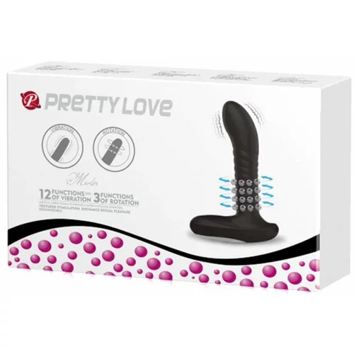 Pretty Love 2019 Anal Stimulator with Rolling Beads Black