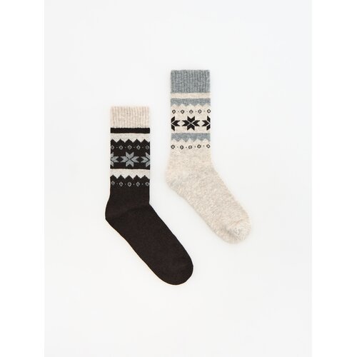 Reserved MEN`S SOCKS - smeđi Slike