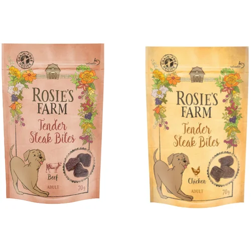 Rosie's Farm Snacks probno pakiranje - 2 x 70 g: piletina, govedina