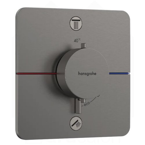 Hansgrohe ShowerSelect Comfort Q mešač termostatski za skrivenu ugradnju 2 funkcije crni hrom 15583340 Cene