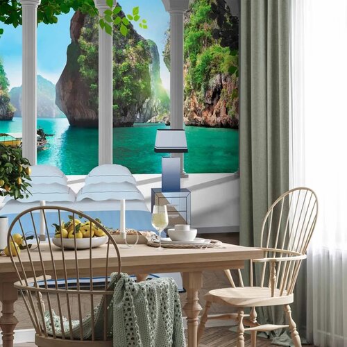  Foto tapeta - On the terrace 250x175 Slike