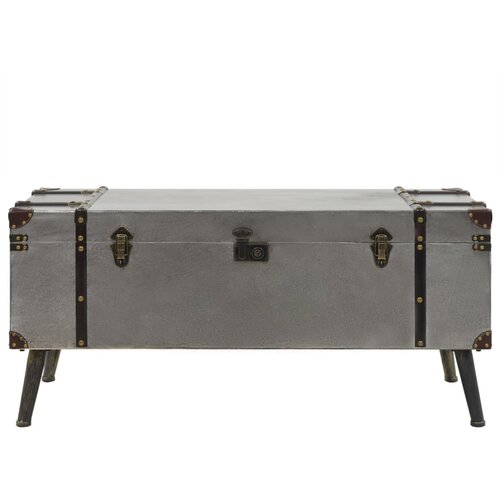 Maison Chic Klubska mizica - kavna mizica - Nizka mizica MDF in aluminij 102x51x47,5 cm, (21753704) Slike