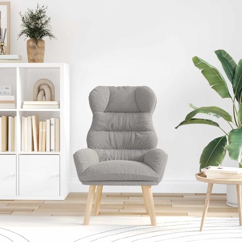  Fotelja Svijetlo siva 69 x 74 x 93 cm Sherpa Tkanina Cene