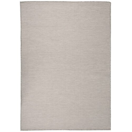 VidaXL zunanja preproga plo&amp;scaron;čato tkanje 160x230 cm taupe Slike