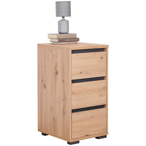 CARRYHOME nočna omarica, antracit, hrast artisan Cene