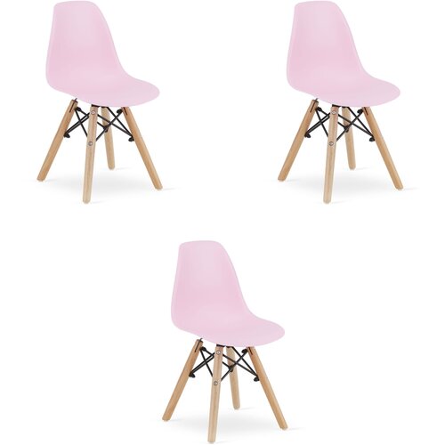 Brandless Stol ZUBI - roza x 3, (22044536) Cene
