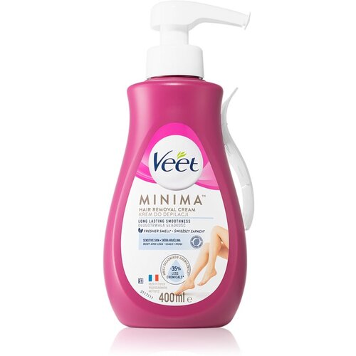 Veet Minima krema za depilaciju za osjetljivu kožu aloe vera i vitamin E 400 ml Slike