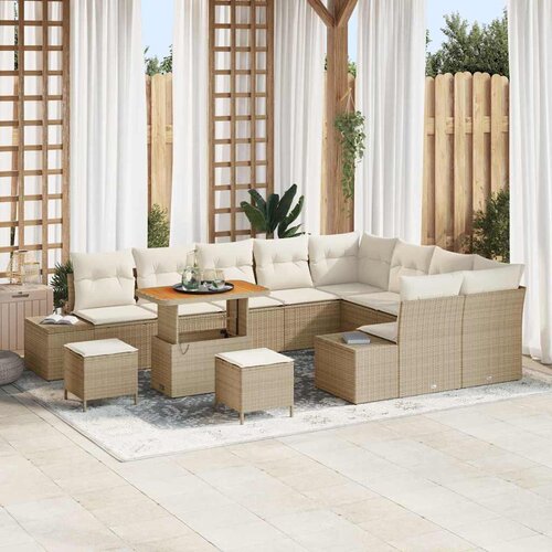 Sjedeća garnitura za vrt 12 kom. poliratan 319 x 234 x 85 cm Slike