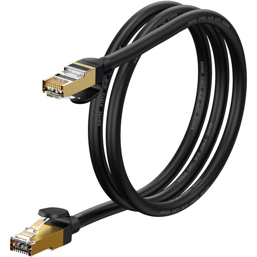 Baseus Hitri RJ45 CAT 7 10Gbps patch cord mrežni kabel 1m - črn, (21831634) Cene