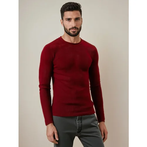 DStreet Sweter męski bordowy DStreet Sweter męski bordowy