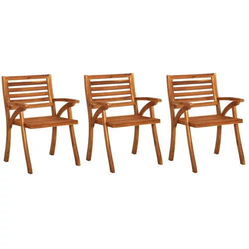 3 Vrtne stolice kom od masivnog bagremovog drva