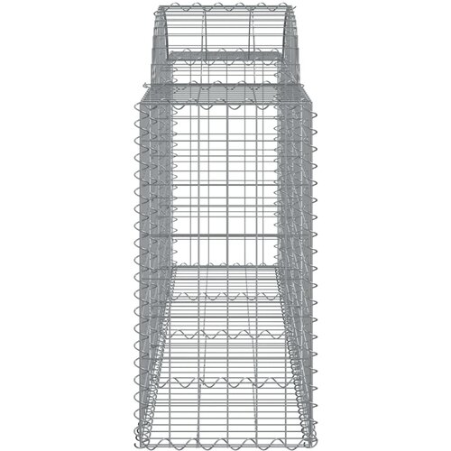  Lučne gabionske ko&amp;scaron;are 15 kom 200x50x80/100cm pocinčano željezo Slike