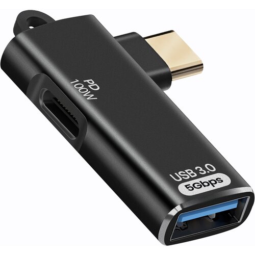 LINQ Adapter USB na USB-C OTG in USB-C Charge 100W 5Gbps prenos, Črna, (5000220139) Cene