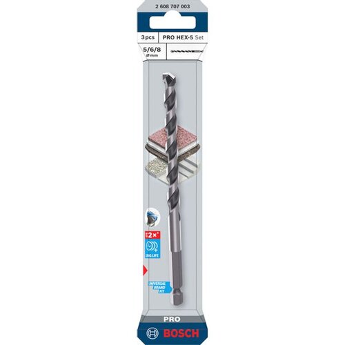 Bosch Set svedrov HEX-5 (3 kos) Cene