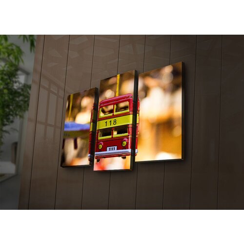 Wallity Set slika sa LED osvetljenjem 3PATİACT-25, 3 Dela Cene