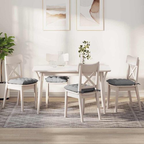  Jastučići za sjedenje 4 pcs Oblačnosiva 40 x 40 x 6 cm tkanina Cene