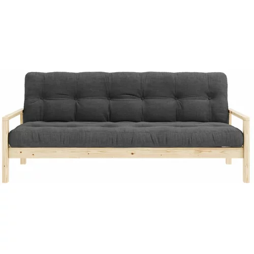 Karup Design Crna/antracitno siva sklopiva sofa 205 cm Knob –