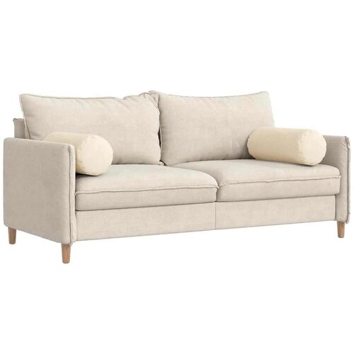 VidaXL valjkasti jastučići 2 pcs krema &amp;Oslash; 25 x 70 cm kordura tekstil Slike