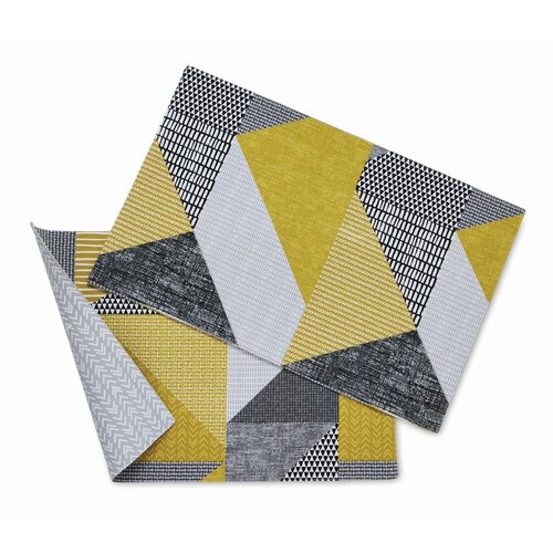 Catherine Lansfield Platnena podloga 2 kom 46x30 cm Larsson Geo - Slike