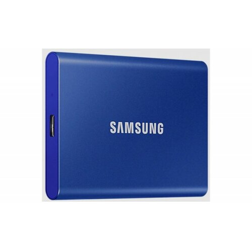 Samsung portable ssd 1TB, T7, usb 3.2 Gen.2 (10Gbps), [sequential read/write : up to 1,050MB/sec /up to 1,000 mb/sec], blue Slike
