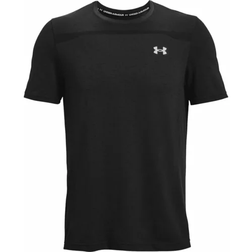 Under Armour UA Seamless Short Sleeve T-Shirt Black/Mod Gray M