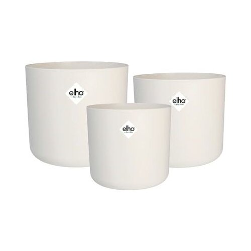 ELHO 3-delni set okroglih cvetličnih loncev b.for, bela, 14cm, 16cm, 18cm Cene