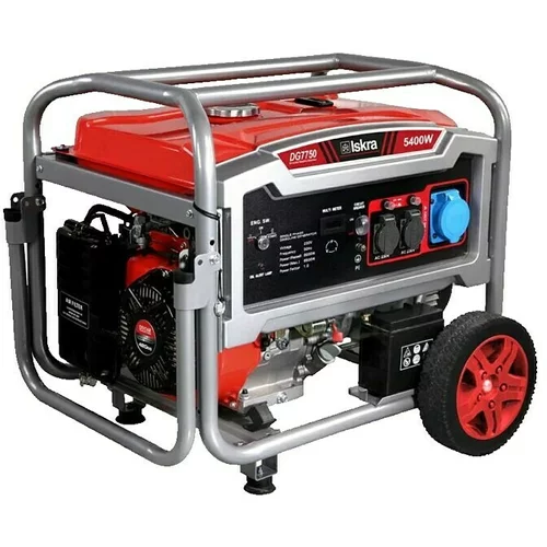 Iskra Generator DG7750 (5.400 W, Spremnik goriva: 25 l, Trajanje pogona: 9,5 h) + BAUHAUS jamstvo 5 godina na uređaje na električni ili motorni pogon