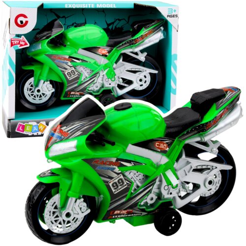 RACING Bike Racer Drive Lights Sounds Green Slike