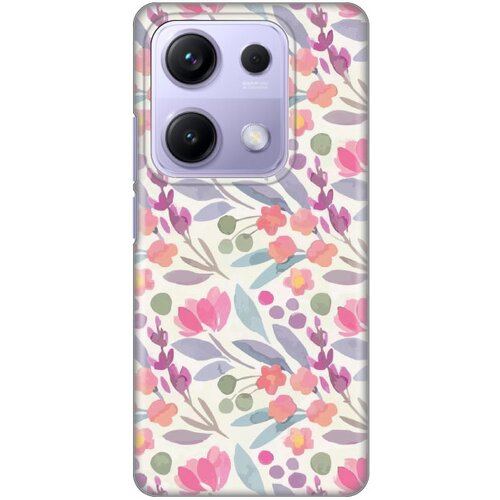 Xiaomi maska za redmi 14s watercolor flowers silikonska print Slike