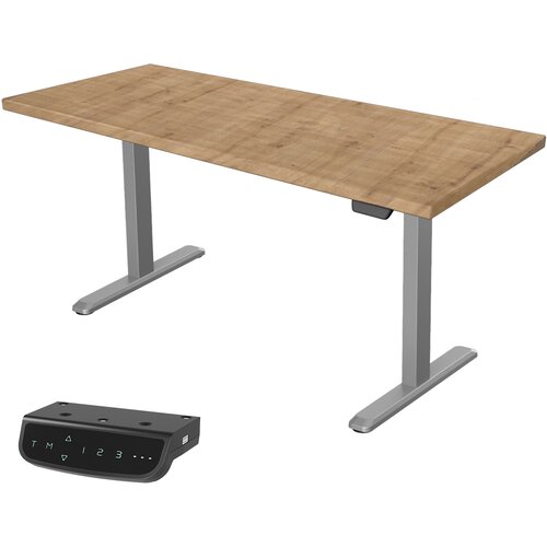 Uvi STANDARD V2 električni sit-stand stol - Chalet Oak i sivi okvir Slike
