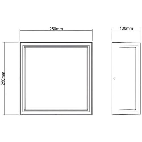 Bb Link SPOLJNA LED PLAFONJERA 20W NW W13255 CRNA Cene