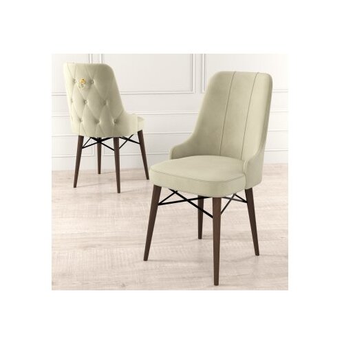 Hanah home Pare set stolica, 46x94x46 cm, 6 dijelova, krem-smeđa Cene