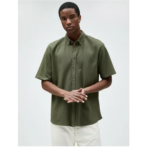 Koton Basic Short Sleeve Shirt Classic Collar Buttoned Cotton