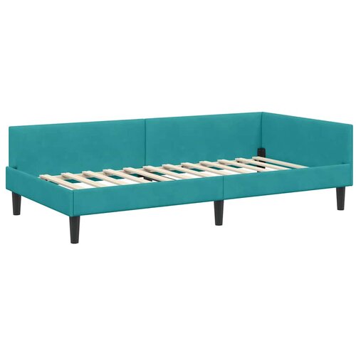 Kutni krevetni okvir s madracem 2 kom. Tirkizna 100 x 200 cm Slike