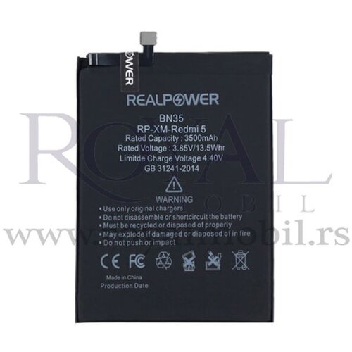 REAL POWER baterija  za xiaomi redmi 5 Bn35 (4300mAh) Cene