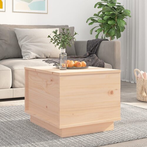 The Living Store Klubska mizica 40x50x35 cm trdna borovina - Klubska Mizica, (21575107) Slike
