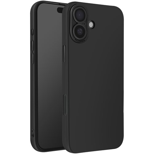 AVIZAR Ohi&scaron;je za iPhone 16 Silikonsko mehko tanko in lahkotno oblikovanje, Črna, (5000016619) Cene