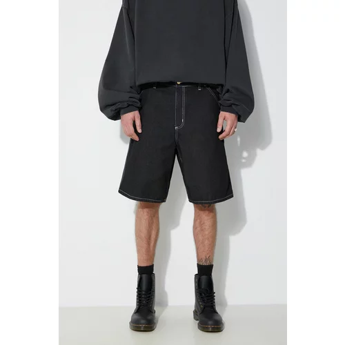 Carhartt WIP Traper kratke hlače Simple za muškarce, boja: crna, I033333.892Y