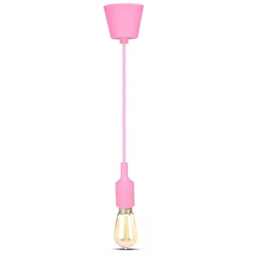  Luster na sajli 1xE27/60W/230V ružičasta Slike