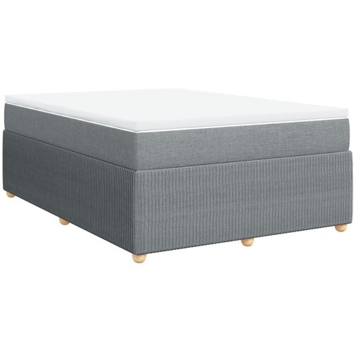 Maison Chic Box spring postelja - Vzmetna postelja z vzmetnico svetlo siva 140x200 cm blago SL11725, (21900859) Cene