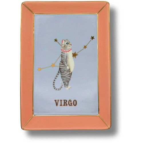 Yvonne Servirni krožnik Zodiac 16,5x12cm / Virgo-Devica / porcelan, (5000255222) Cene