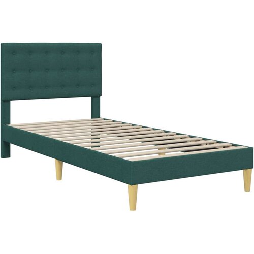  Okvir za krevet Tamnozelena 90 x 200 cm Tkanina - Tamnozelena 90 x 200 cm Slike