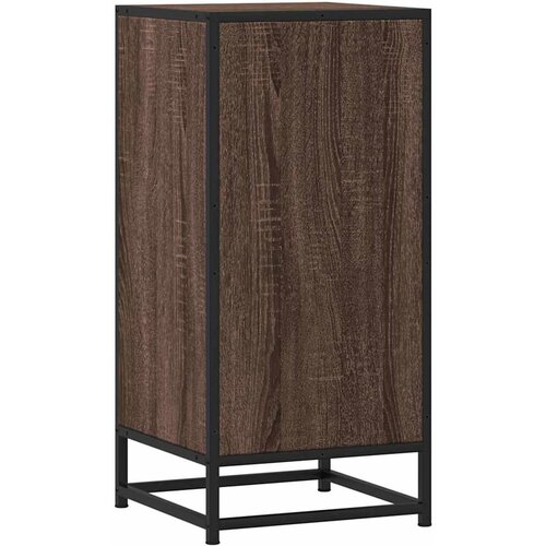  Komoda boja hrasta 35,5x35x76 cm konstruirano drvo i metal Slike
