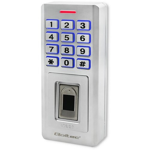 Qoltec 52447 Code lock OBERON with fingerprint reader | RFID | Code | Card | key fob | Doorbell | IP68 | EM Cijene
