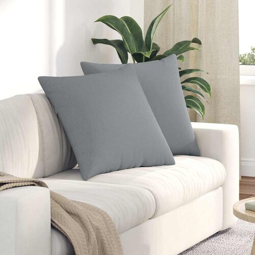  Jastučići za sofu 2 pcs Svijetlo siva 80 x 80 cm tkanina Cijene