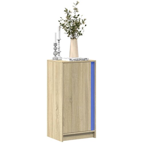 vidaXL Komoda z LED sonoma hrast 42,5x34x85 cm inženirski les Cene