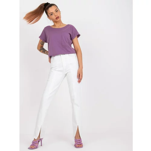 Fashion Hunters Purple cotton Ventura t-shirt for every day