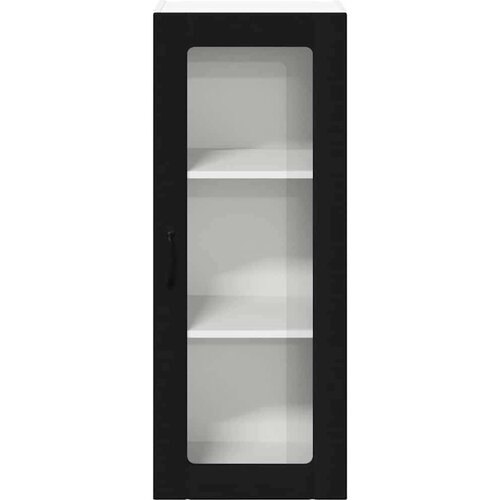  Zidni kuhinjski ormarić Crna 40 x 31 x 100 cm Konstruirano drvo Slike