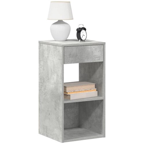 vidaXL Noćni ormarić s ladicom beton sivi 35x34x66,5 cm Cijene