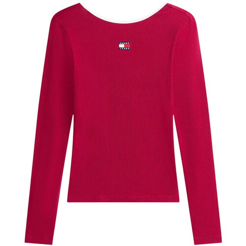 Tommy Hilfiger Majice z dolgimi rokavi DW0DW21839 Rdeča Cene